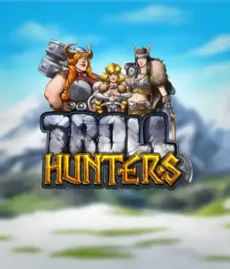 Enter the realm of "Troll Hunters," where bold Viking warriors stand ready to take on their foes. The logo features a pair of Vikings, male and female, equipped with weapons, set against a chilly mountainous backdrop. They radiate bravery and might, reflecting the essence of the game's adventurous theme.