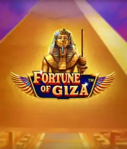 Explore the mystical world of Fortune of Giza slot by Pragmatic Play, featuring a majestic depiction of a Pharaoh before the iconic pyramid backdrop. This graphic portrays the richness of Egyptian history, great for fans of Egyptian-themed slots, delivering a thrilling escape.